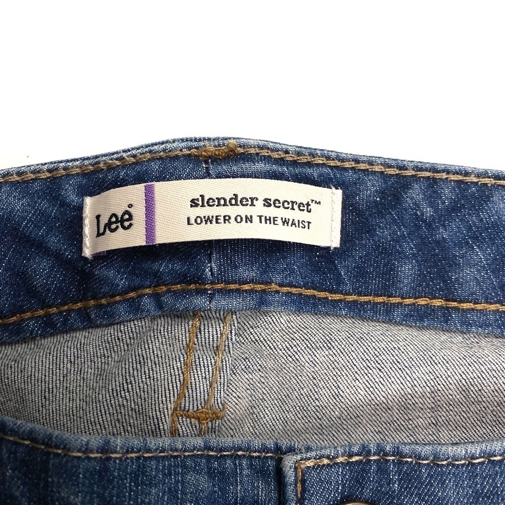 Lee Slender Secret Lower on‎ the Waist Women's size 12 Dark Blue Denim jeans - Picture 3 of 4